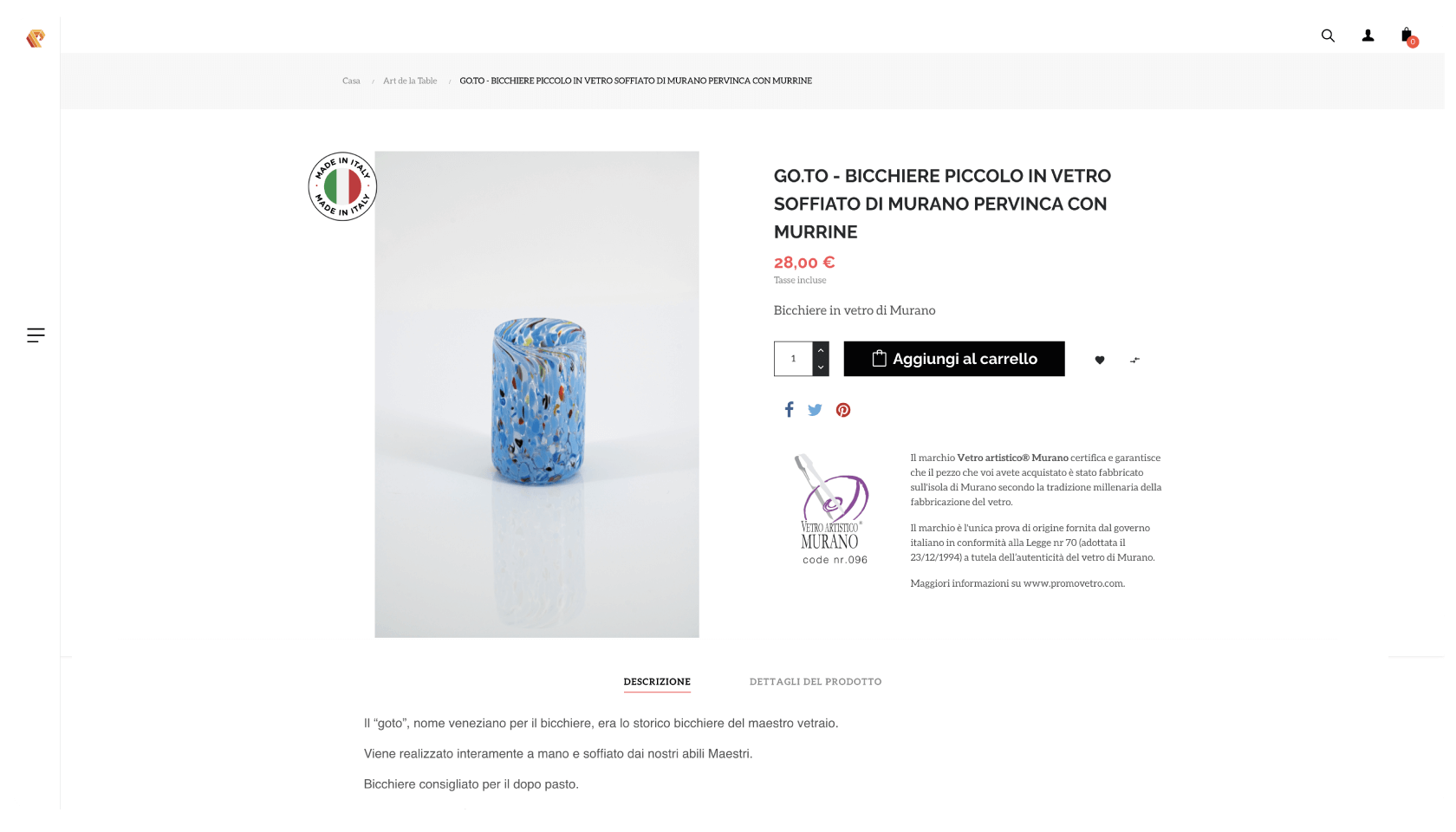 wave glass murano webshop